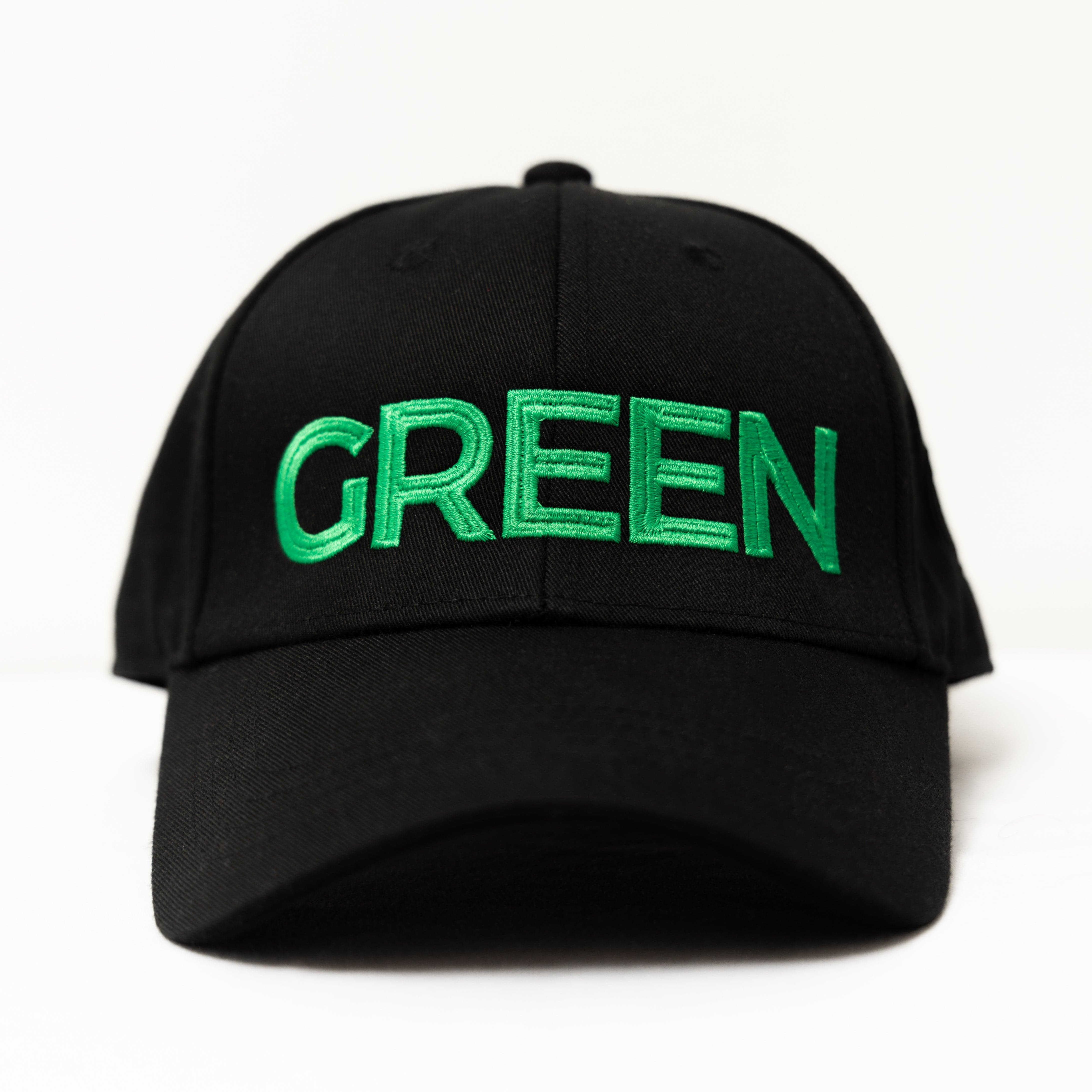 6 BOTTLES GREEN HAT IN BLACK