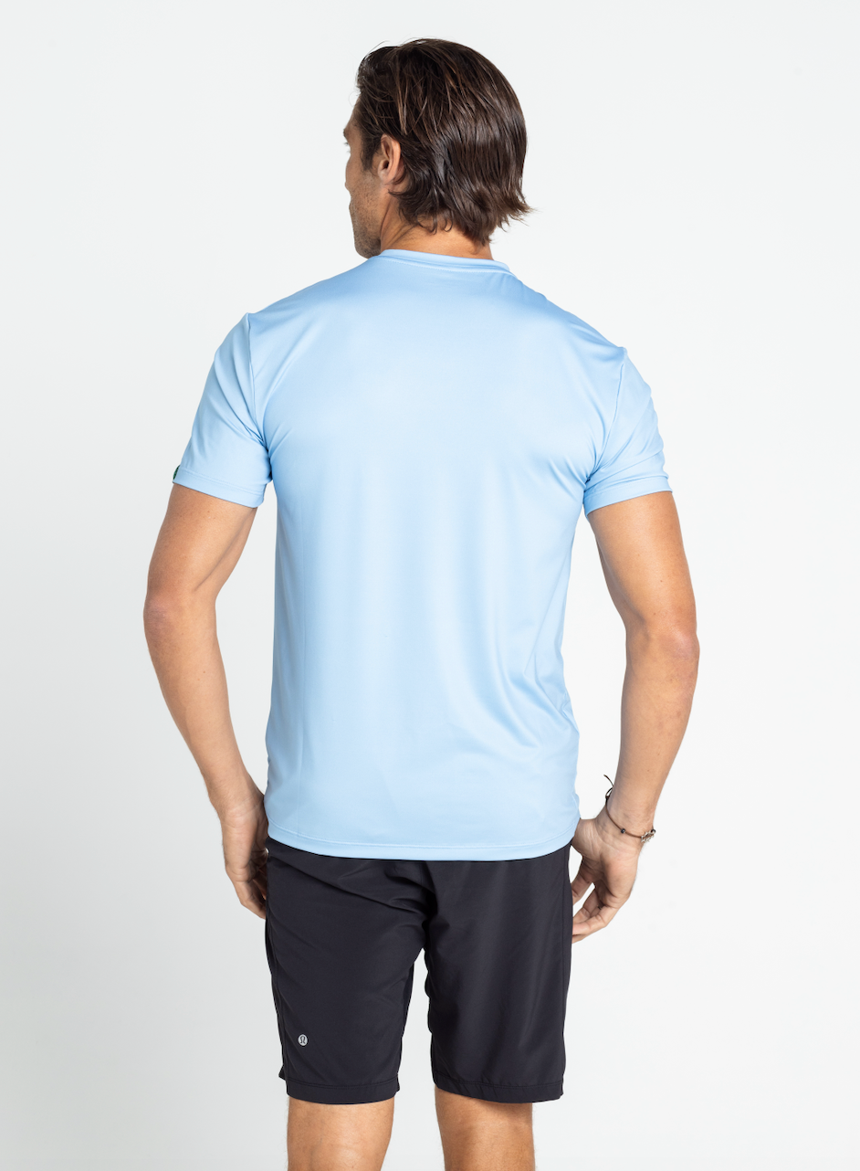 Short Sleeve Performance Shirt Sky Blue